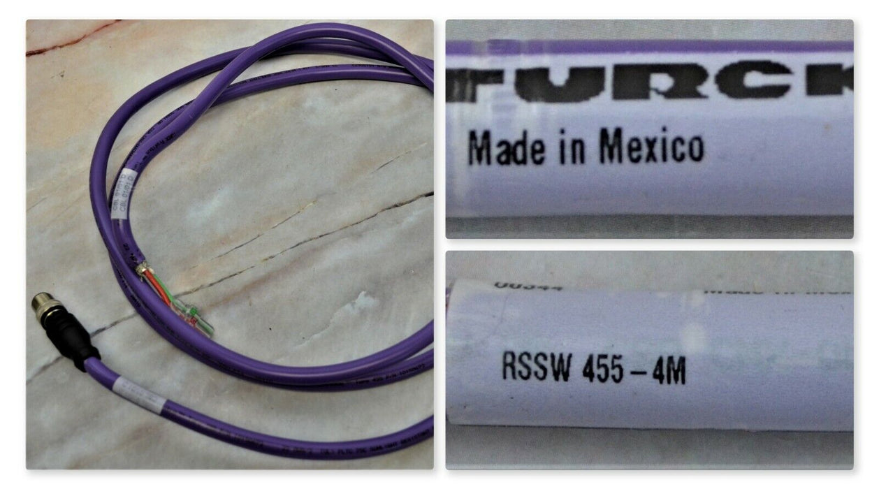 RSSW-455-4M,TURCK Cordset RSSW 455-4M, U0344 Cut To 84"