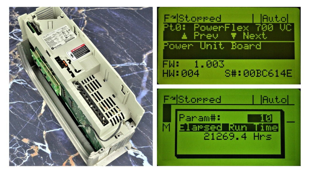 Allen-Bradley PowerFlex 700 1 HP 20BD2P1A0AYNAND0 CORE ONLY Clean Tested Good
