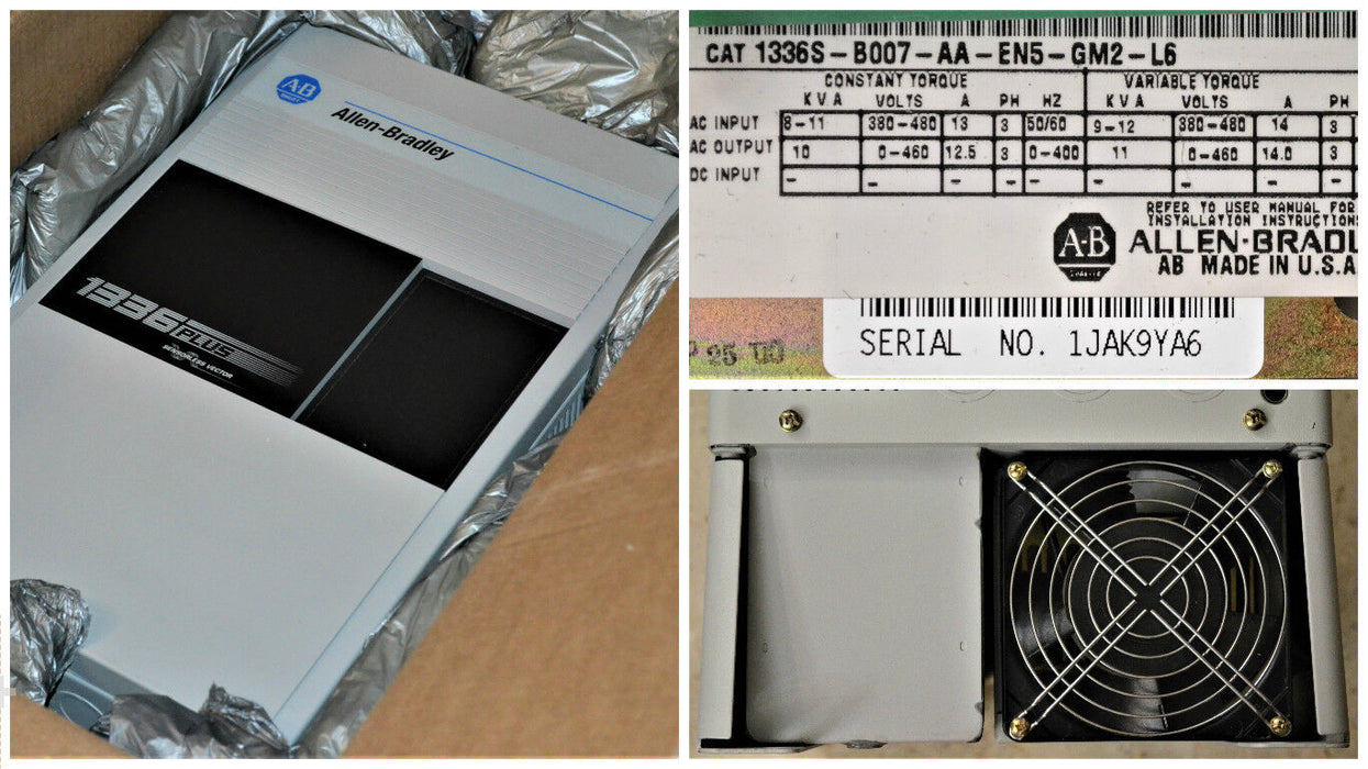 NEW ALLEN BRADLEY 1336S-B007-AA-EN5-GM2-L6 7.5 HP 460 VAC 1336SB007AAEN5GM2L6