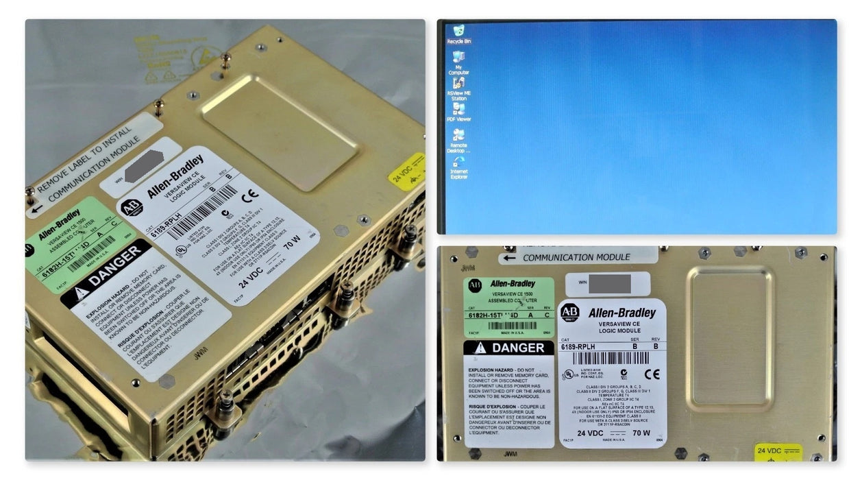 Allen Bradley Versaview CE Logic Module 6189-RPLH /B 24 VDC Tested Good