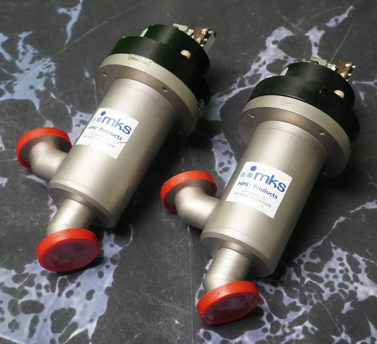 (2) MKS 162-1025K Pneumatic Angle Valve*