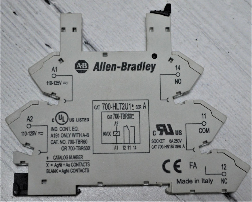 ALLEN BRADLEY 700-HLT2U1 SER A TERMINAL BLOCK RELAY BASE QUANTITY