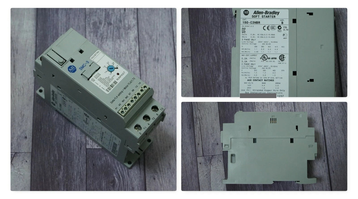 Allen Bradley SMC-3 150-C3NBR Smart Motor Controller Series A 3 Phase FRN 2.10