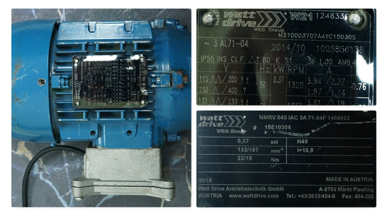 WEG AL71-04 Watt Drive 2014 1/2HP Tested Good*