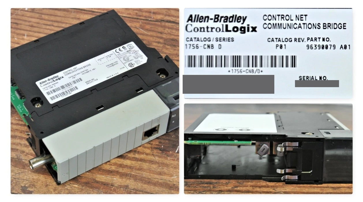 Allen-Bradley 1756-CNB D Firmware 5.50 ControlLogix ControlNet Bridge Module P01