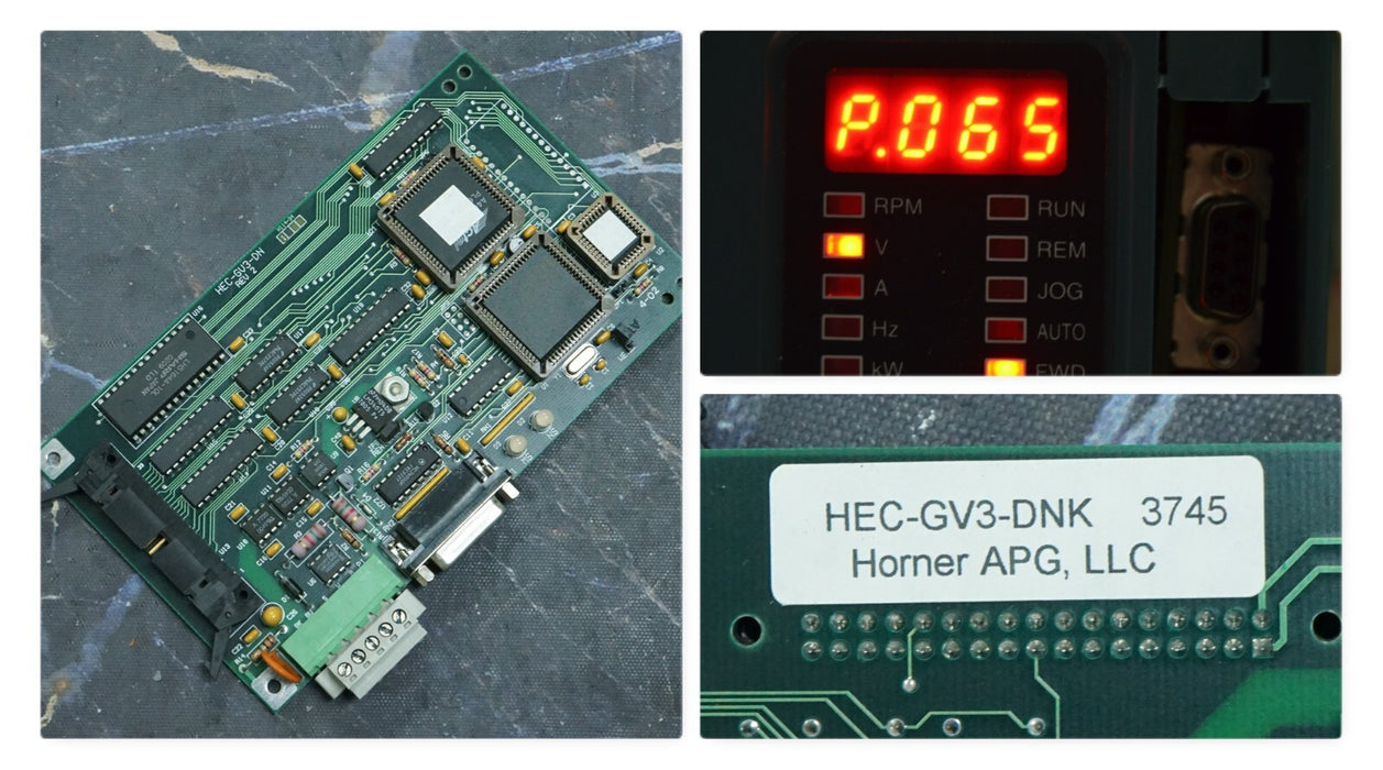 Horner APG HEC-GV3-DNK DEVICE NET BOARD 2MT3000 RELIANCE DRIVES