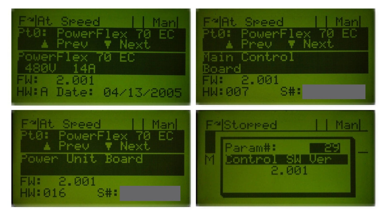 Allen-Bradley 20AD014A3AYNANC0 PowerFlex 70 10HP 480 VAC FRN:2.001 Tested Good