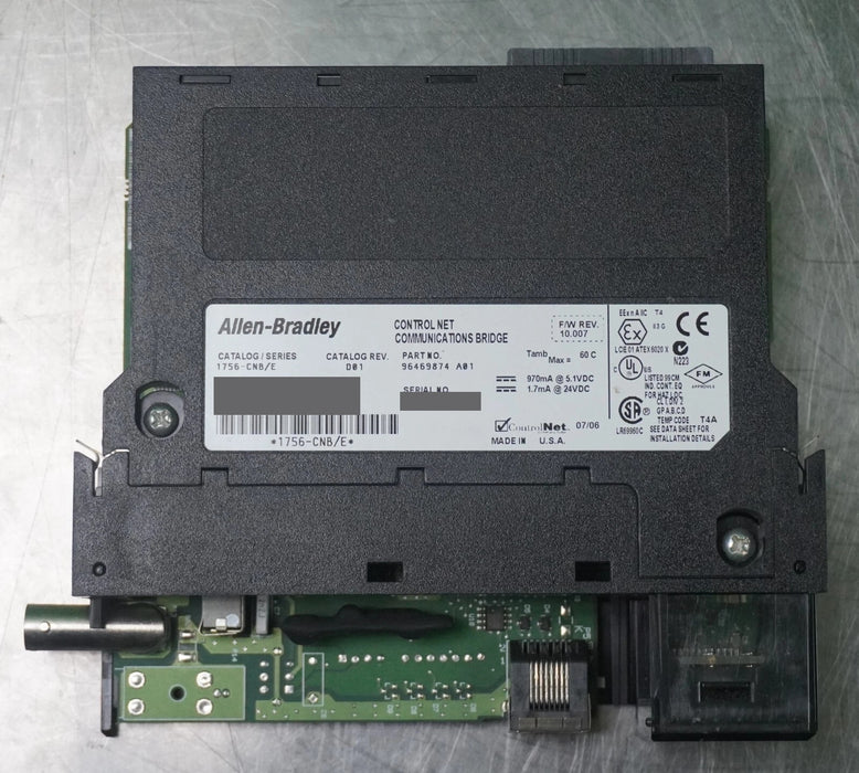 Parts Allen-Bradley 1756-CNB E FRN:10.007 ControlLogix ControlNet Bridge Module