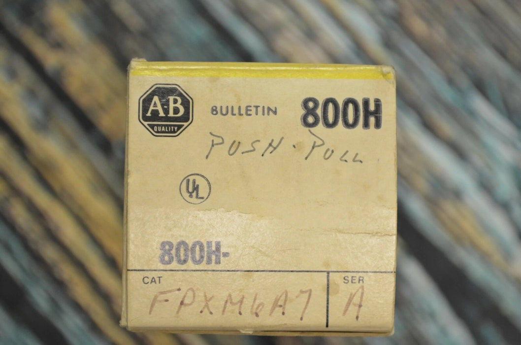 Allen-Bradley 800H-FPXM6A7/ 800HFPXM6A7 Ser A. Hazardous Location Push Button