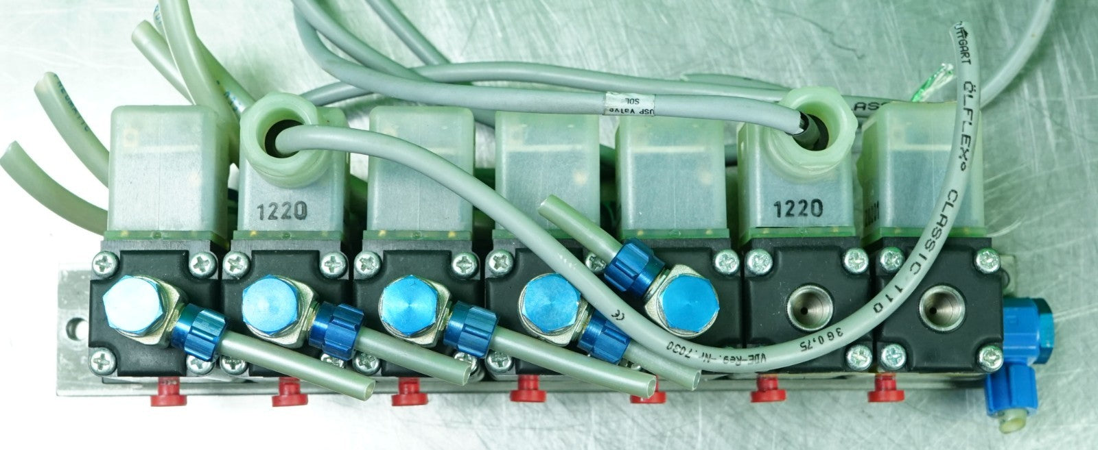 GEMO VALVE BANK WITH 7 VALVES 3-CH-6343, TYPE 326-1