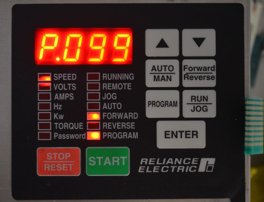 Reliance Electric GV3000/SE Vector 3 HP 3V4160 VER. 6.06 AC Inverter (No Cover)