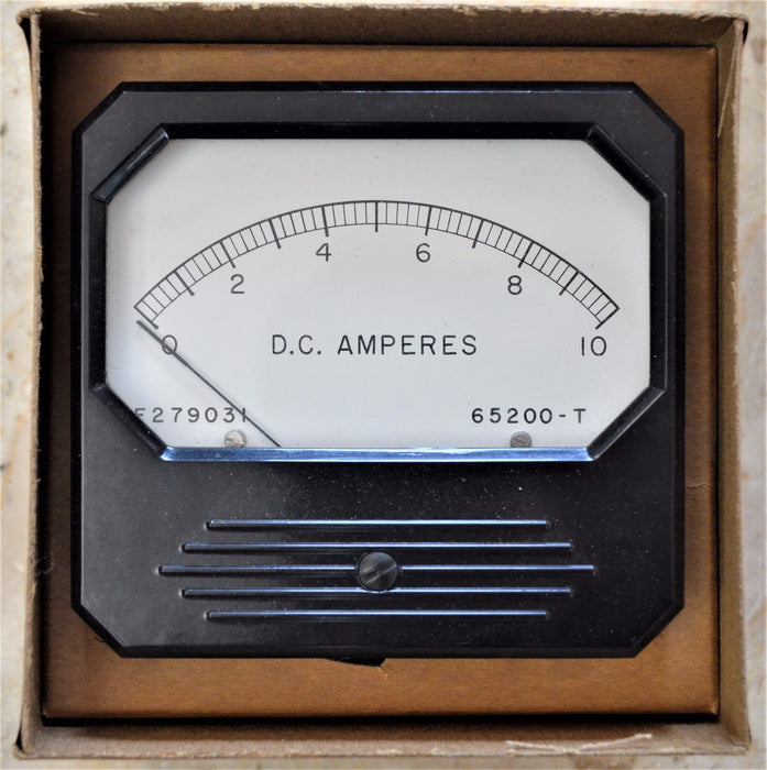 NEW RELIANCE ELECTRIC 65200-A  0-10 DC Amps Panel Meter 65200A