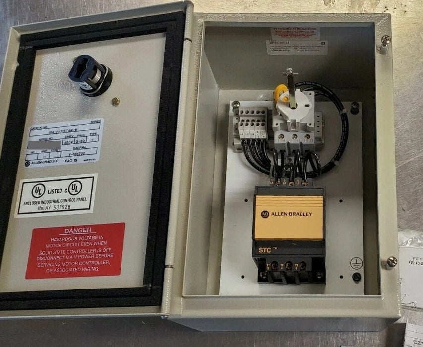 New Open Box Allen-Bradley 154-RAPISTAN-11 Motor Starter Enclosure