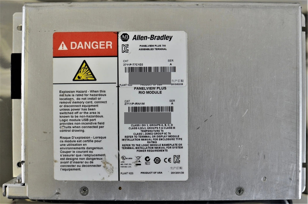 2013 Allen-Bradley 2711P-RN1M Series A PanelView Plus Communications Module