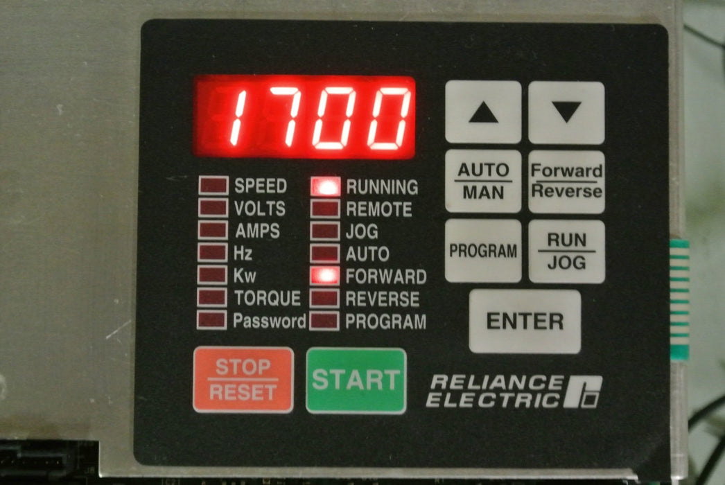 Reliance Electric GV3000 2V4160 SE Vector 2 HP V. 6.01 Inverter Drive TESTED