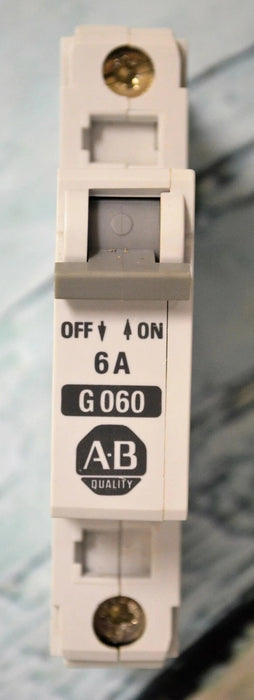 Allen-Bradley 1492-CB1-G060 G060 1492-CB1 1 Pole 6 Amp Circuit Breaker Ser B