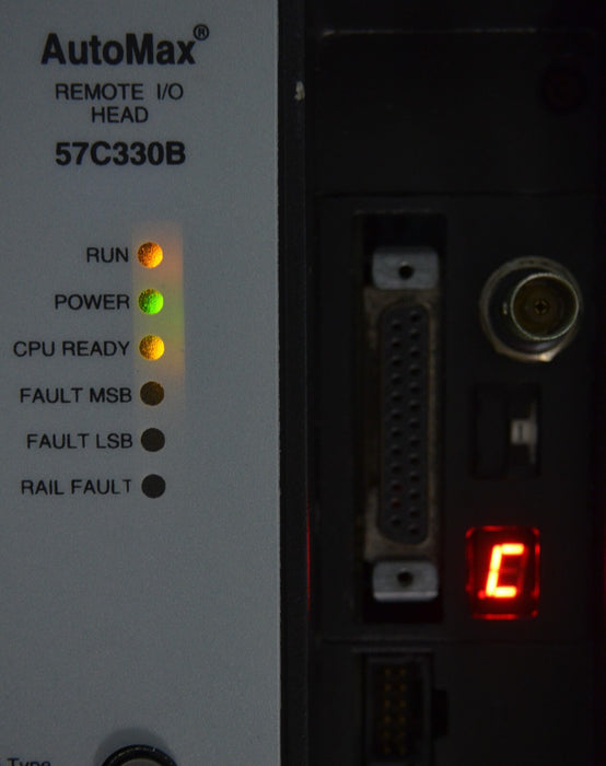 Reliance Electric 57C330C Automax Remote I/O Head 804100-RX 120/240VAC 50/60HZ