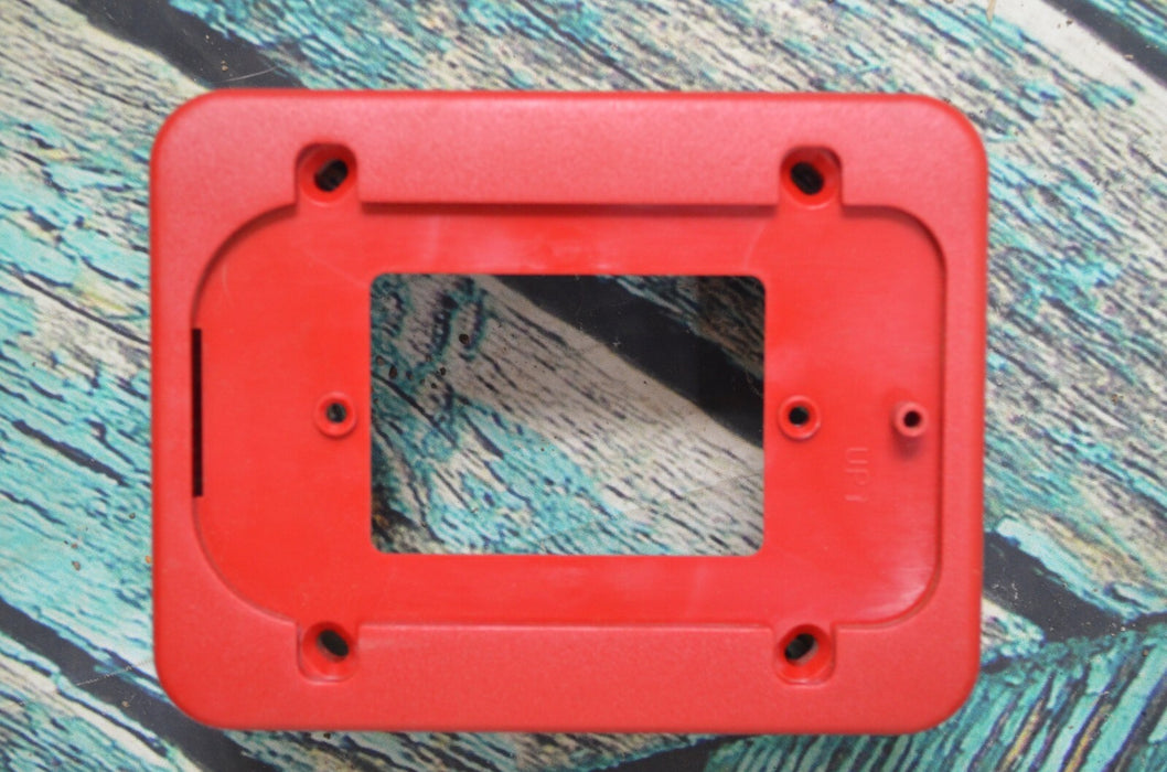 SpectrAlert Black Box Skirt Red for Surface Mount Applications, System Sensor