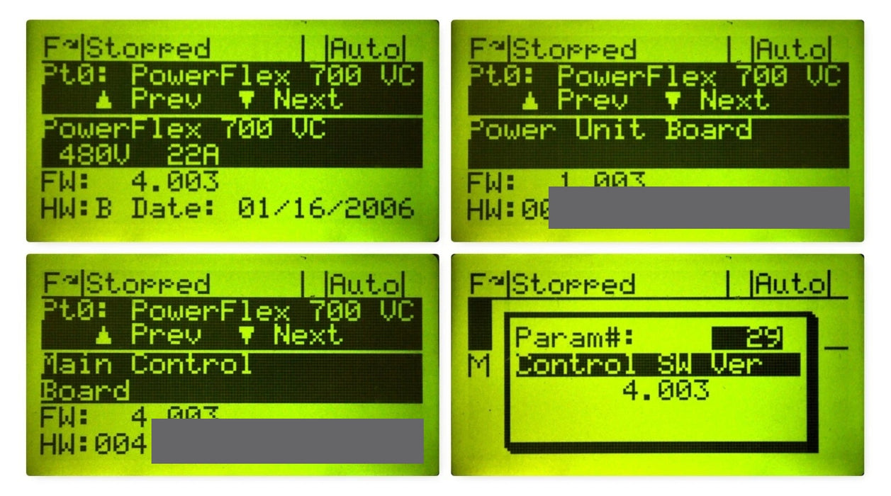 Allen-Bradley 20BD022A3AYYAND0 PowerFlex 700 15 HP FRN 4.003 w/20-HIM-A3 Keypad