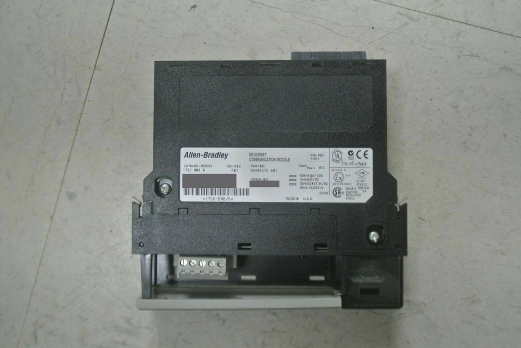Allen-Bradley 1756-DNB B Firmware 7.001 Devicenet Communication Bridge Module