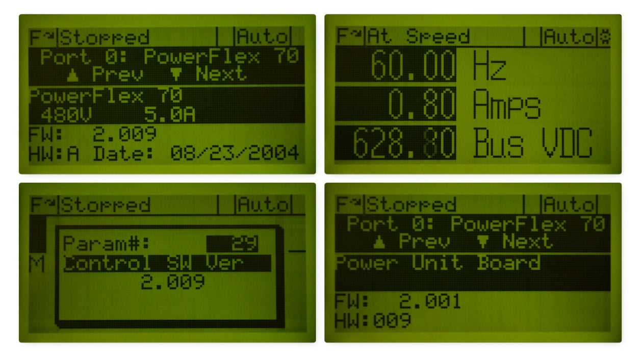 Allen-Bradley PowerFlex 70 3 HP 20AD5P0F0AYNNNNN 480 VAC Tested Good  FRN 2.009*