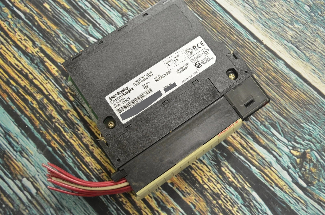 Allen-Bradley 1756-IA16/A REV.F02 F/W 2.5 Controllogix 16 Point Ac Input 120 VAC