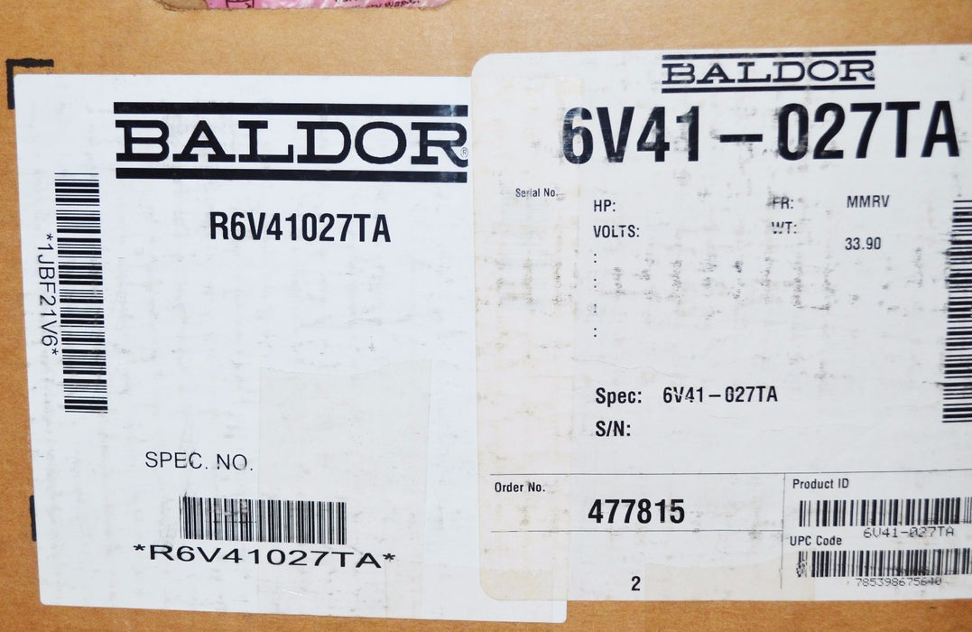 NEW Sealed Reliance Electric GV6000 6V41-027TA 20 HP 480 VAC Version 1.003
