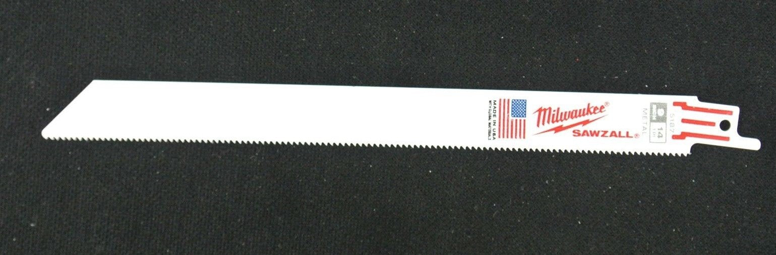 WWP Milwaukee 5187 9 in. x 14 TPI Thin Kerf Sawzall Blade (1 piece)