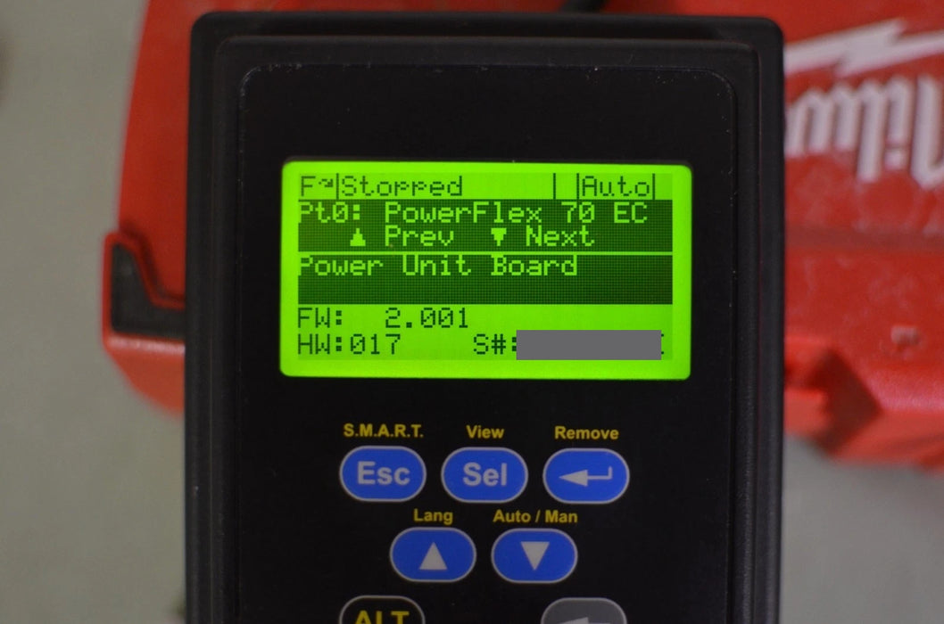 Allen-Bradley Powerflex 70 7.5 HP, 11 AMPS, 20AD011A3AYNACC0 Ser A, 5.001 2013