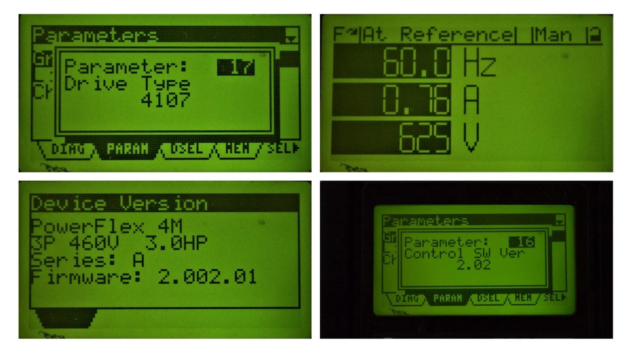 Allen-Bradley 22F-D6P0N103 PowerFlex 4M 3 HP FRN 2.02 Tested Good