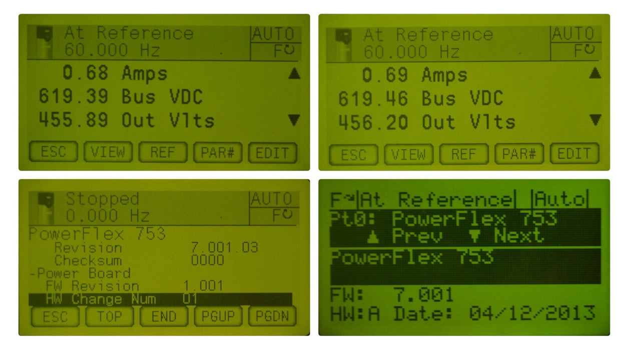 Allen-Bradley 20F11ND034AA0NNNNN PowerFlex 753 Low Hour 25HP FRN:7.001 Tested