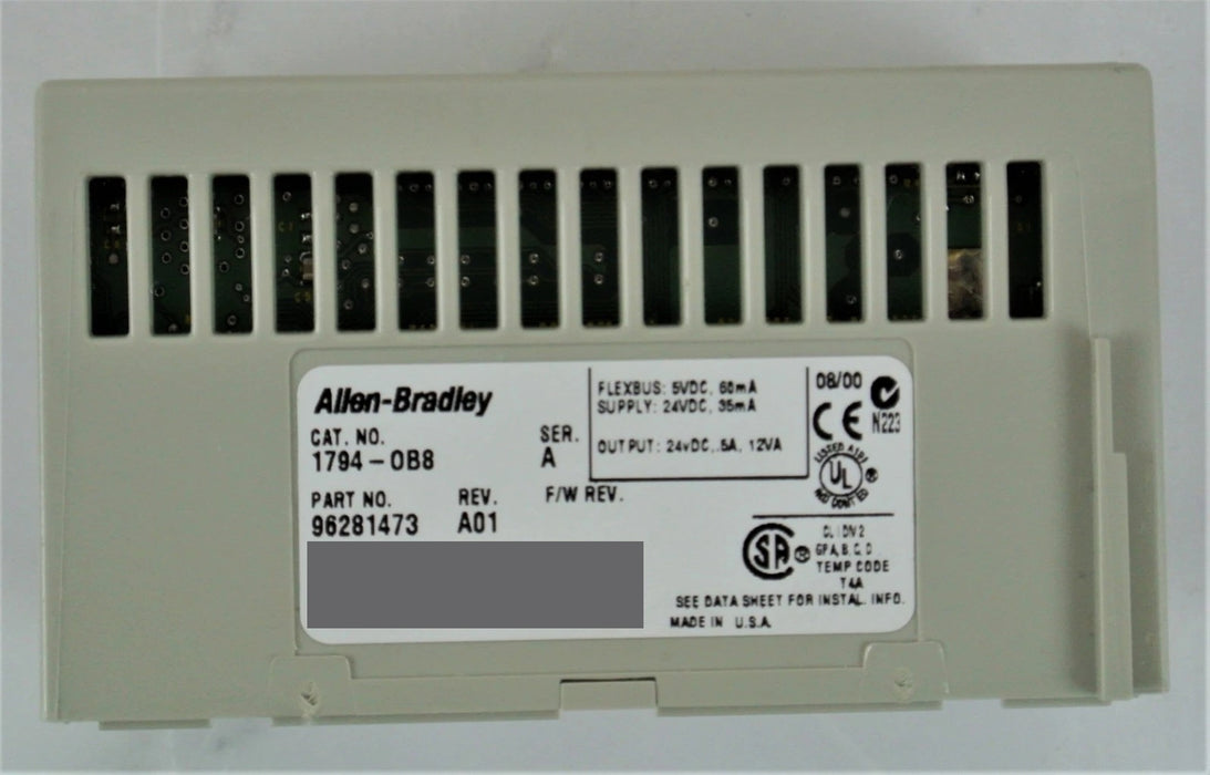 Allen-Bradley 1794-OB8  Ser. A 8 Point Digital Output Module 24 V DC - USA