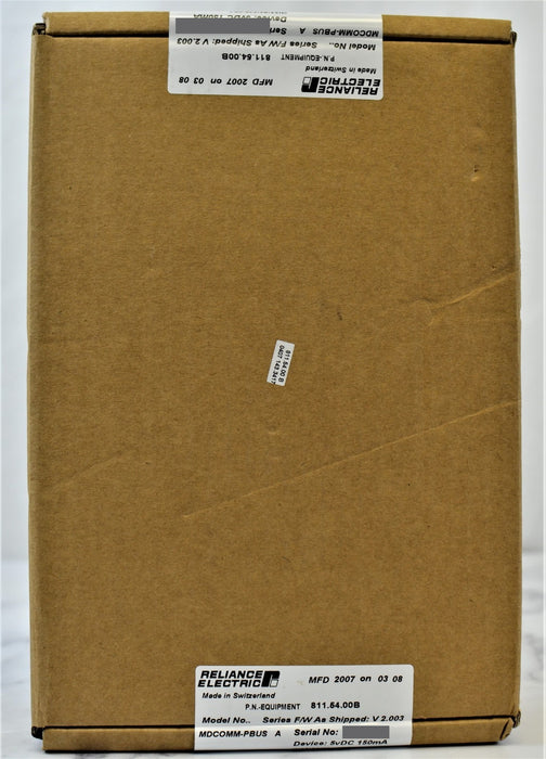 NEW IN BOX RELIANCE 811.54.00B PROFIBUS COMMUNICATIONS MODULE MDCOMM-PBUS