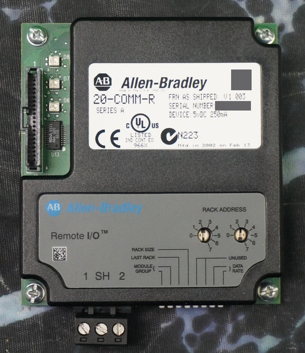 Allen-Bradley 20-COMM-R PowerFlex Remote I/O Ser A FRN 1.003