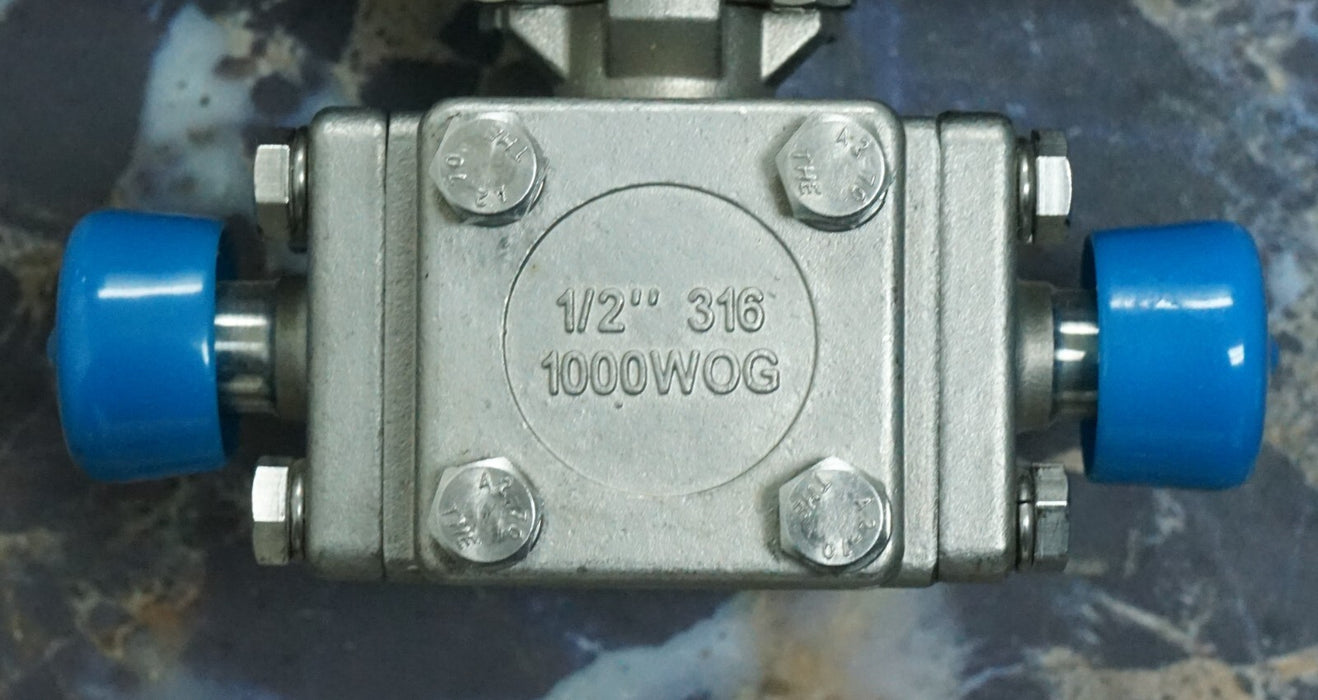 Tru-Flo EA-407-SN-CV-T-.5”-MT-16-SR4-SS-QMS41-2AL-SS 3 Way Valve Assembly*