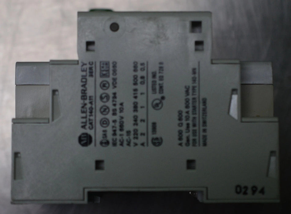 (1) Allen Bradley 140-MN-0100 0.63-1 Amp Motor Circuit Protector Breaker
