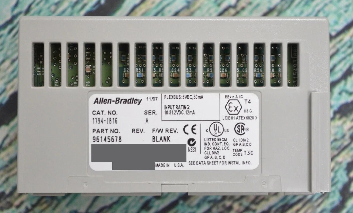 Allen-Bradley 1794-IB16 Series A 24 VDC Sink Input Tested Good Clean