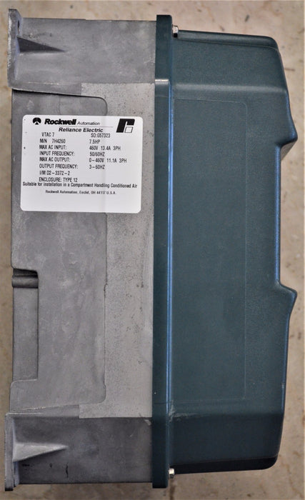 Reliance GV3000/SE 7V4260 VTAC 7 7H4260 7.5 HP FW 6.07 AC Drive Tested Good