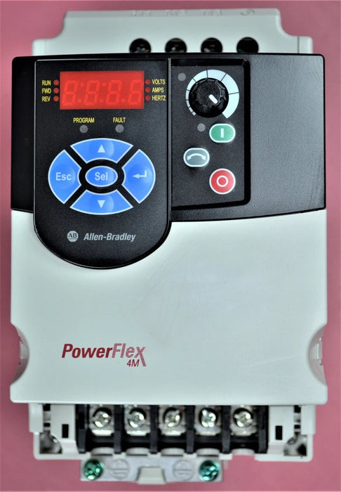 Allen-Bradley 22F-D6P0N103 PowerFlex 4M 3HP FRN 2.02 Tested Good Broke Mtg Foot