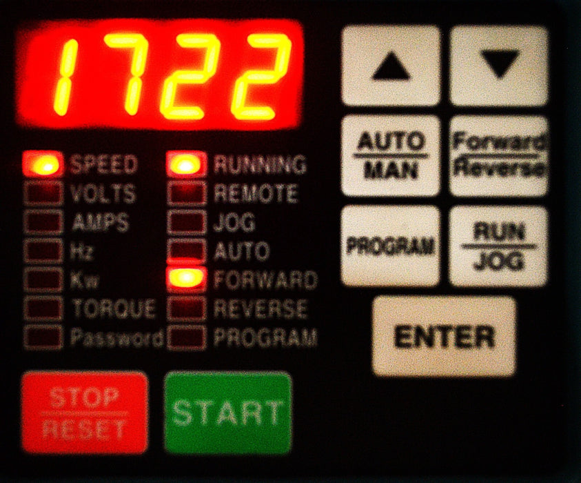 Low Run Time Reliance Electric GV3000/SE 7.5 HP 7V4160 FRN: 6.09 AC Drive Tested