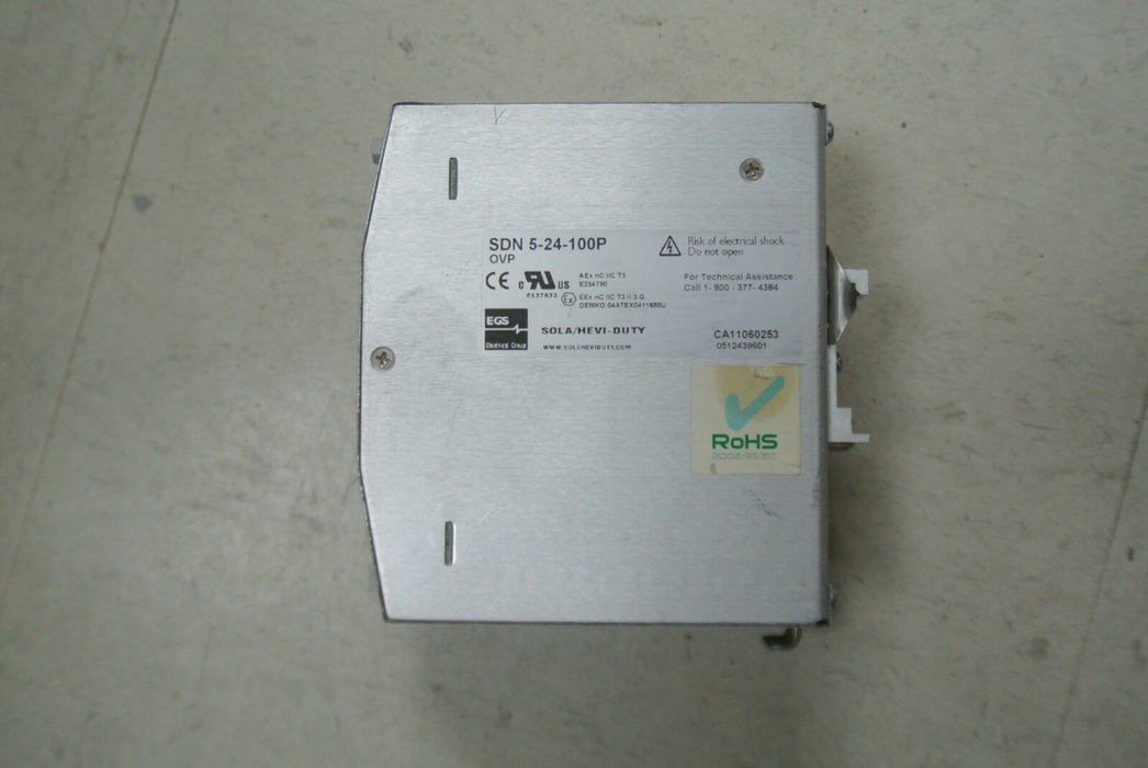 Sola SDN 5-24-100P Power Supply 115/230v-ac 5a Amp 24v-dc*