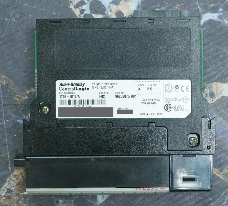 Allen-Bradley 1756-IB16/A FRN:2.5 ControlLogix Module Tested Good