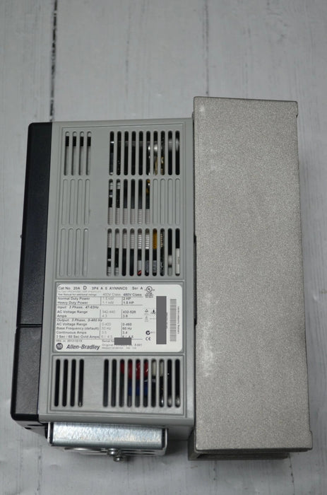 2013 Allen-Bradley PowerFlex 70 2 HP, 20AD3P4A0AYNNNC0 /A  480 VAC, 3.4 AC Drive