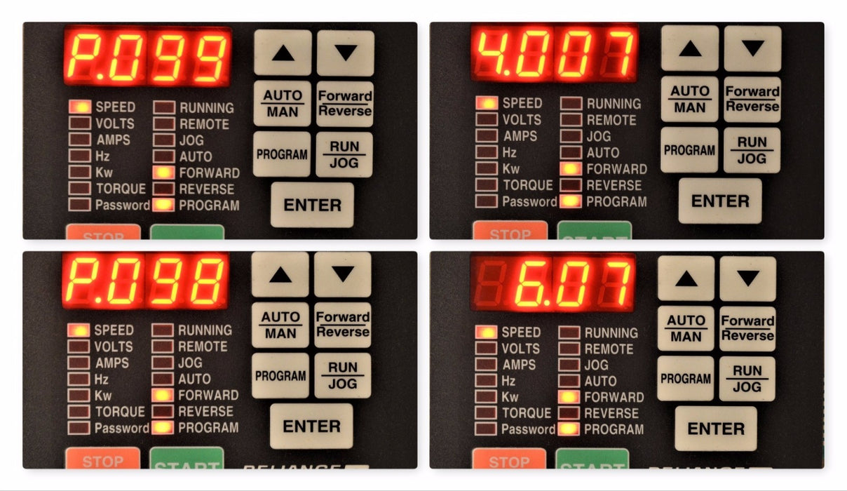 Reliance GV3000/SE 7V4260 VTAC 7 7H4260 7.5 HP FW 6.07 AC Drive Tested Good