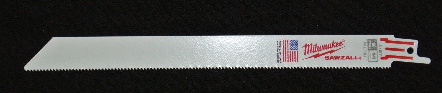 WWP Milwaukee 5187 9 in. x 14 TPI Thin Kerf Sawzall Blade (1 piece)