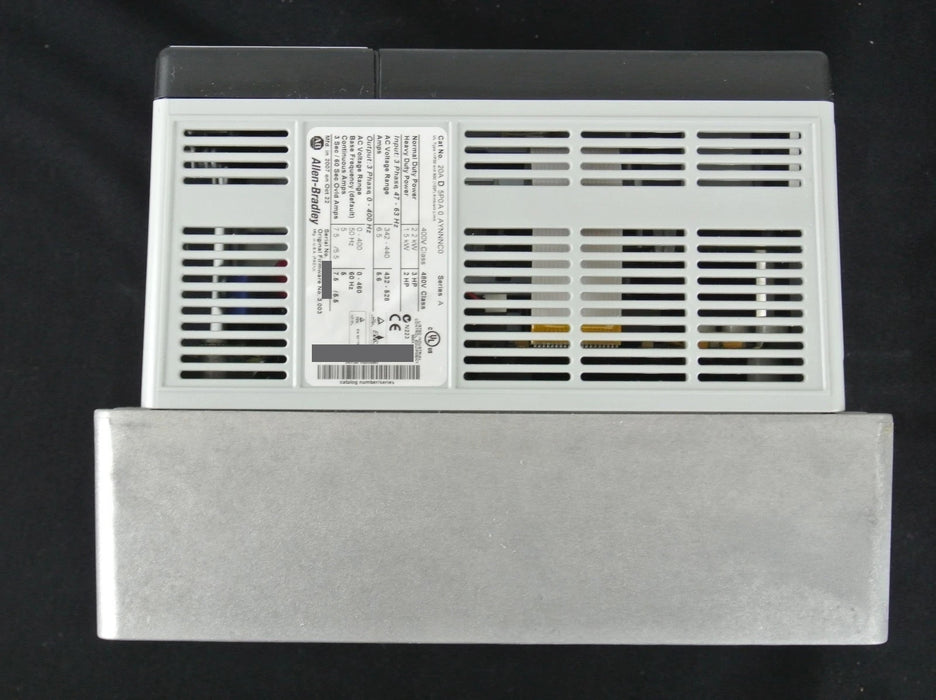 Allen-Bradley 20AD5P0A0AYNNNC0 PowerFlex 70 3HP 480VAC Clean Tested Good