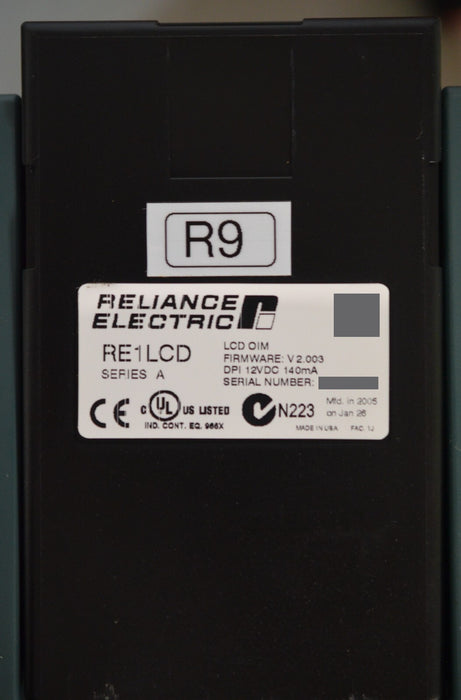 Reliance Electric RE1LCD A Keypad FRN:2.003 Tested Good R9