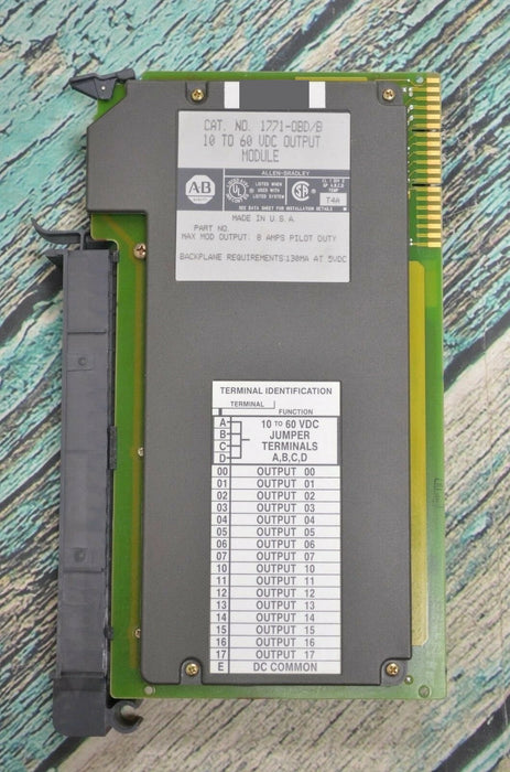 ALLEN BRADLEY 10-60VDC DC OUTPUT MODULE 1771-OBD SER. B