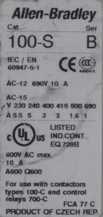 Allen Bradley 100-C90*400 Contactor, For Parts/ Repair