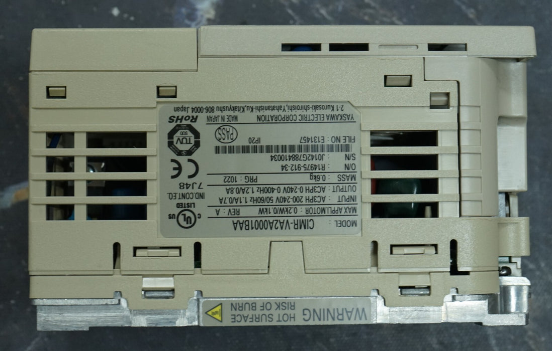 Yaskawa CIMR-VA2A0001BAA V1000 Variable Frequency Drive Tested Good FRN:1022 QTY